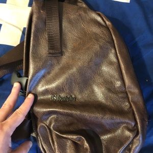 💜 Brown leather men’s crossbody/messenger bag USB